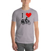 I Heart Cargo Bike T-shirt (front only) Unisex Short-Sleeve T-Shirt