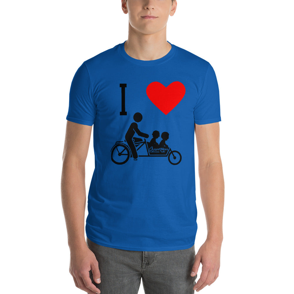 I Heart Box Bike T-shirt (Front Only) Unisex Short-Sleeve T-Shirt