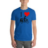 I Heart Cargo Bike T-shirt (front only) Unisex Short-Sleeve T-Shirt