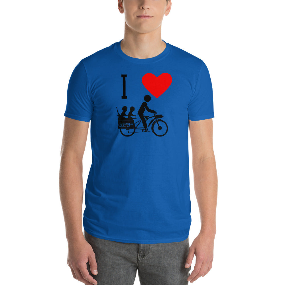 I Heart Cargo Bike SLOW DOWN Unisex Short-Sleeve T-Shirt