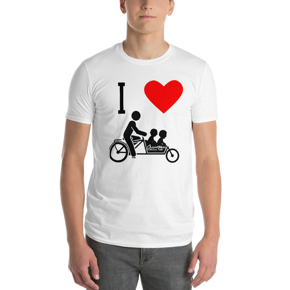 I Heart Box Bike T-shirt (Front Only) Unisex Short-Sleeve T-Shirt