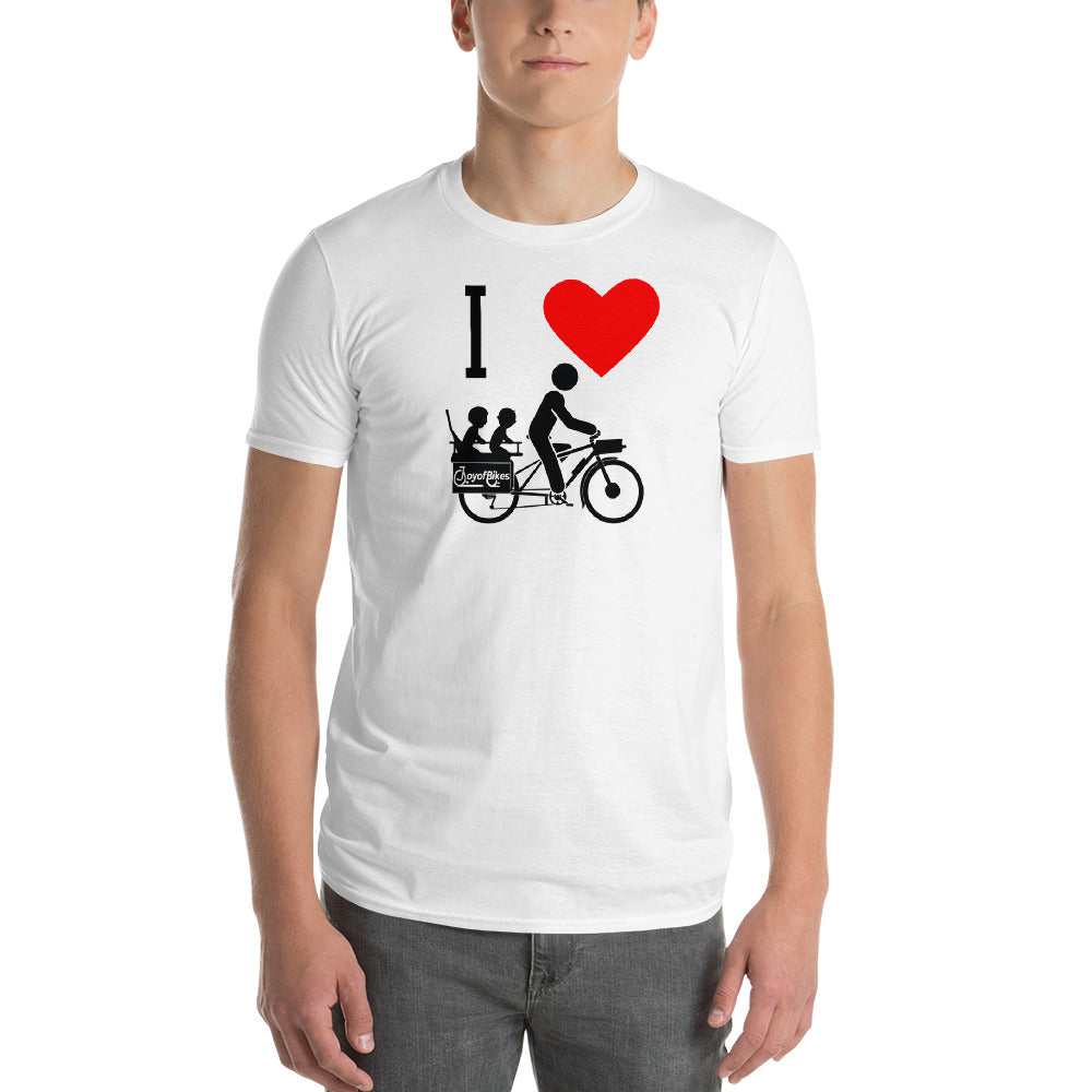 I Heart Cargo Bike SLOW DOWN Unisex Short-Sleeve T-Shirt