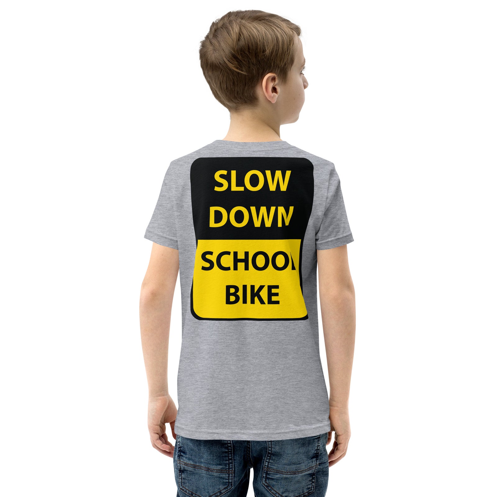 Youth I Heart Box Bike SLOW DOWN Short Sleeve T-Shirt