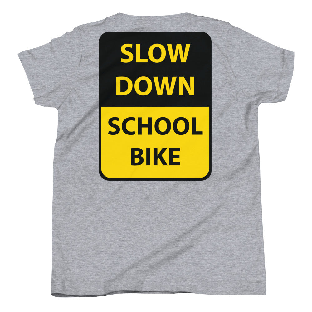 Youth I Heart Cargo Bike SLOW DOWN Short Sleeve T-Shirt