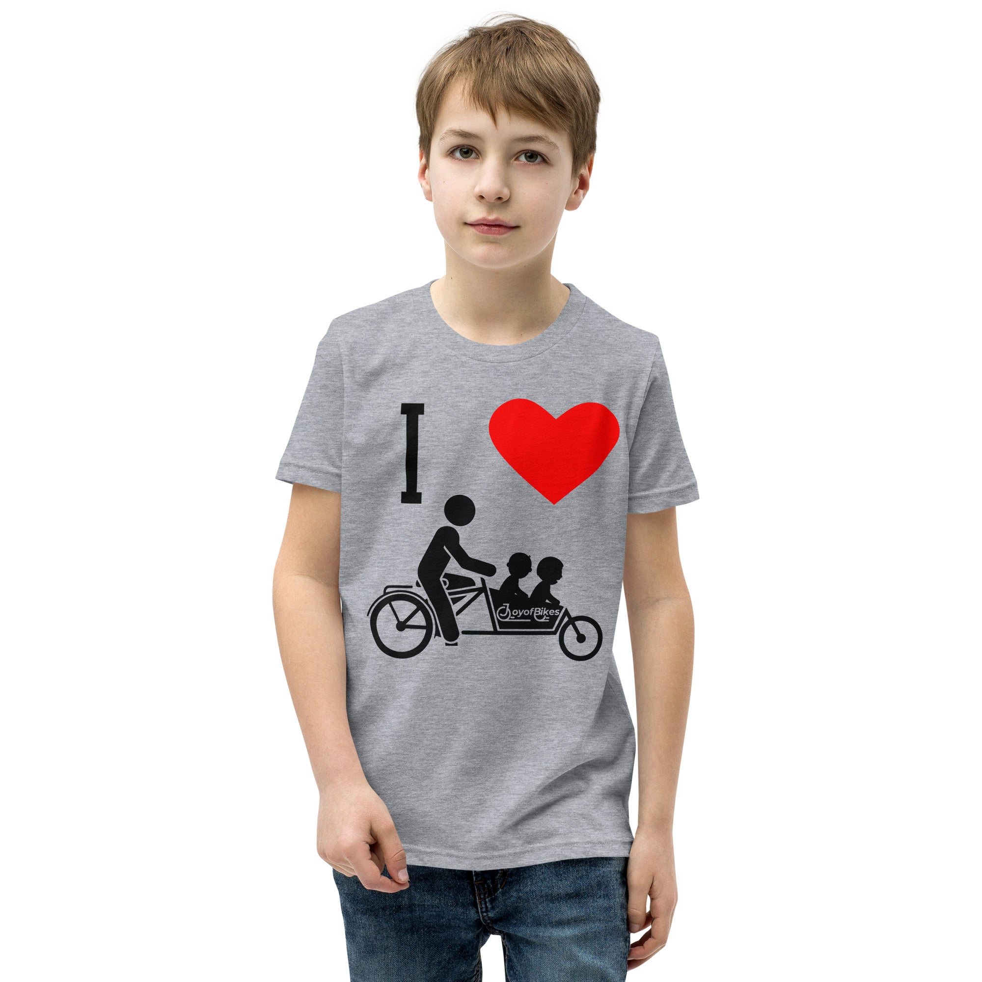 Youth I Heart Box Bike SLOW DOWN Short Sleeve T-Shirt