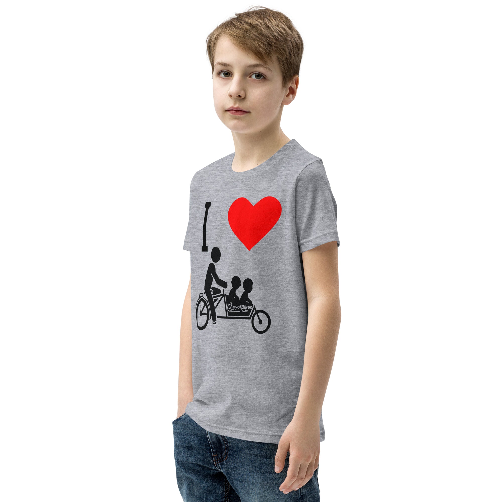 Youth I Heart Box Bike SLOW DOWN Short Sleeve T-Shirt