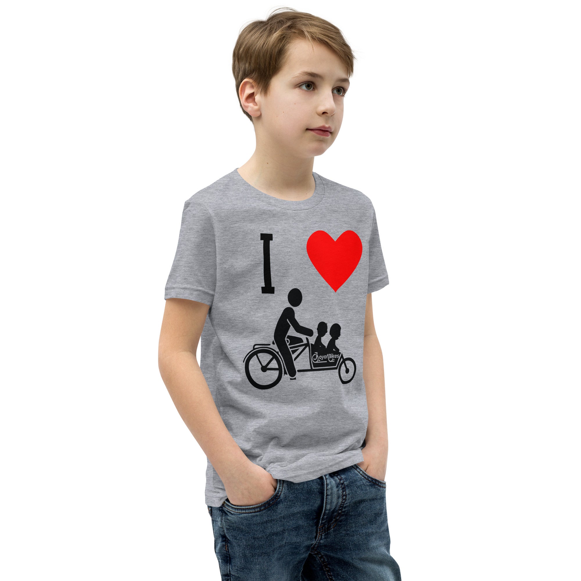 Youth I Heart Box Bike SLOW DOWN Short Sleeve T-Shirt