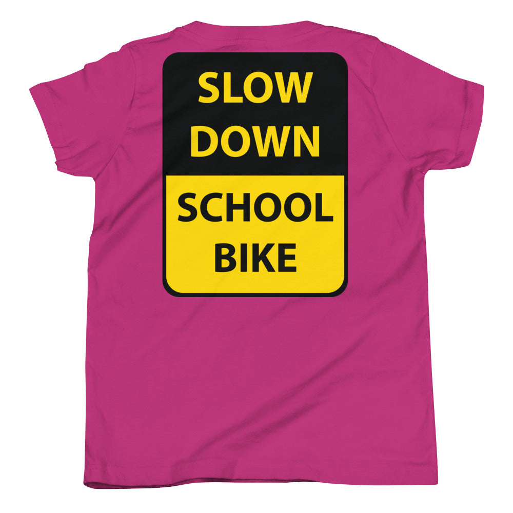 Youth I Heart Cargo Bike SLOW DOWN Short Sleeve T-Shirt