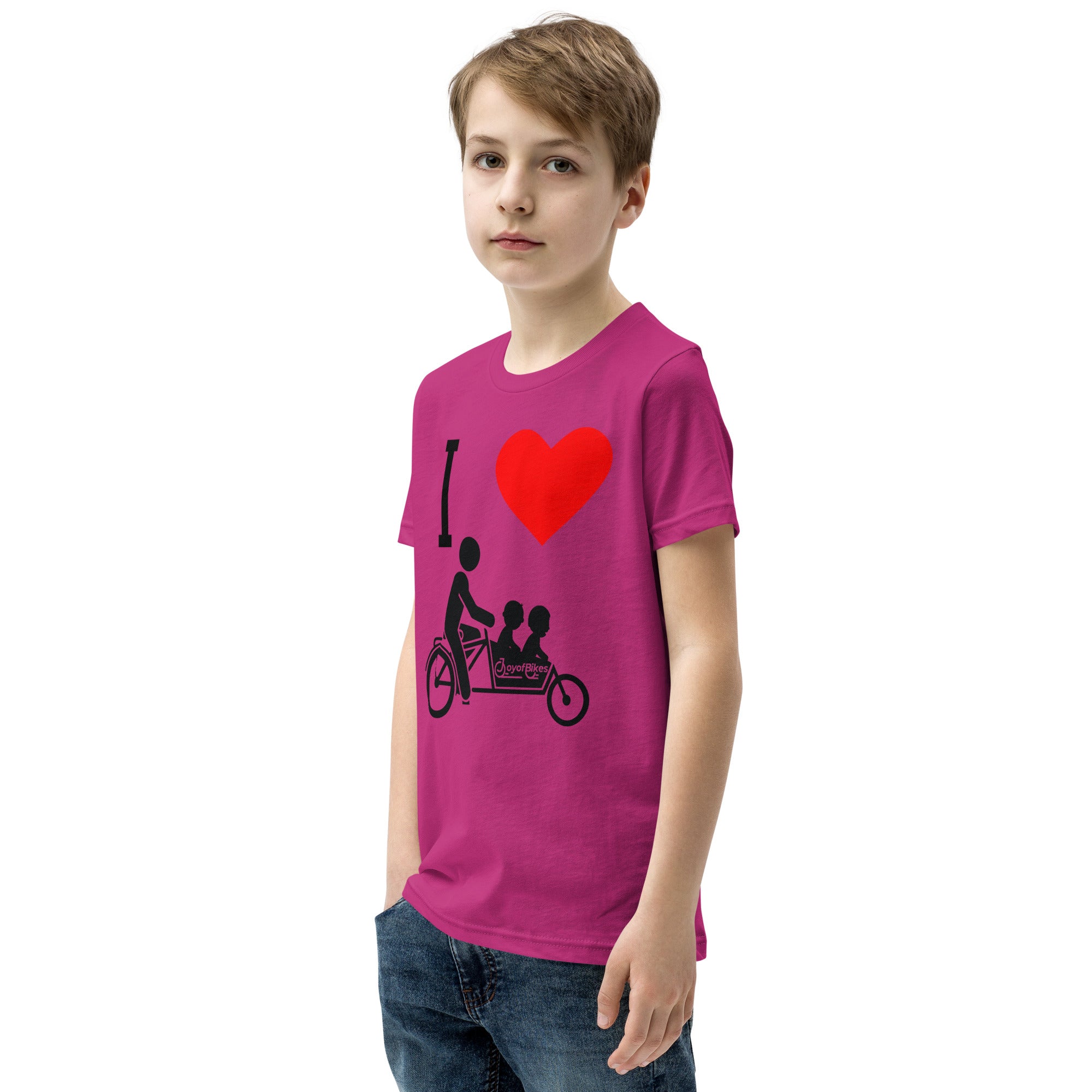 Youth I Heart Box Bike SLOW DOWN Short Sleeve T-Shirt
