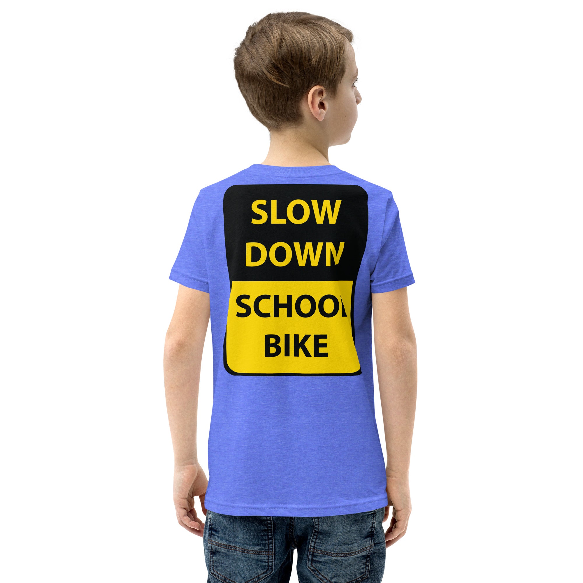 Youth I Heart Box Bike SLOW DOWN Short Sleeve T-Shirt
