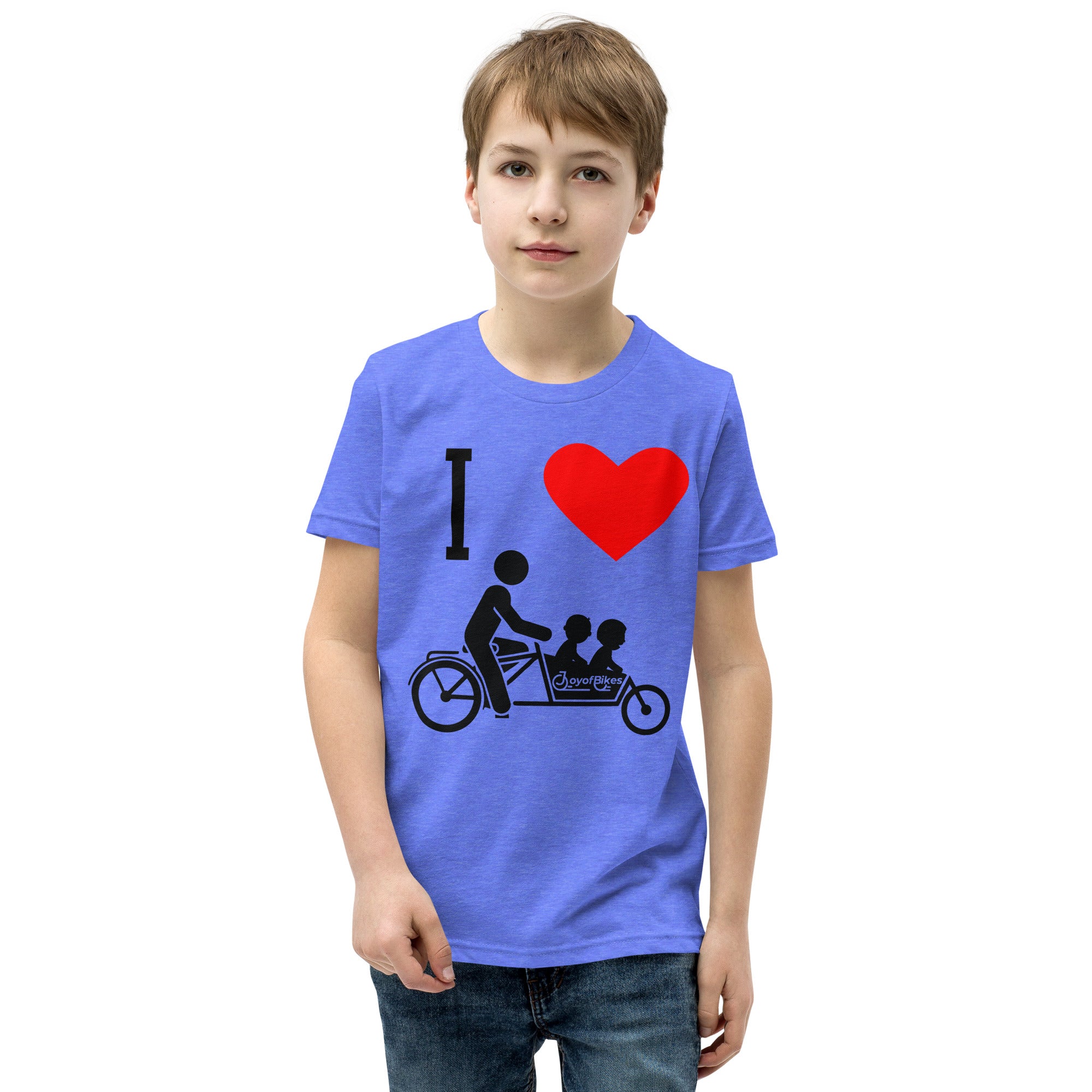 Youth I Heart Box Bike SLOW DOWN Short Sleeve T-Shirt