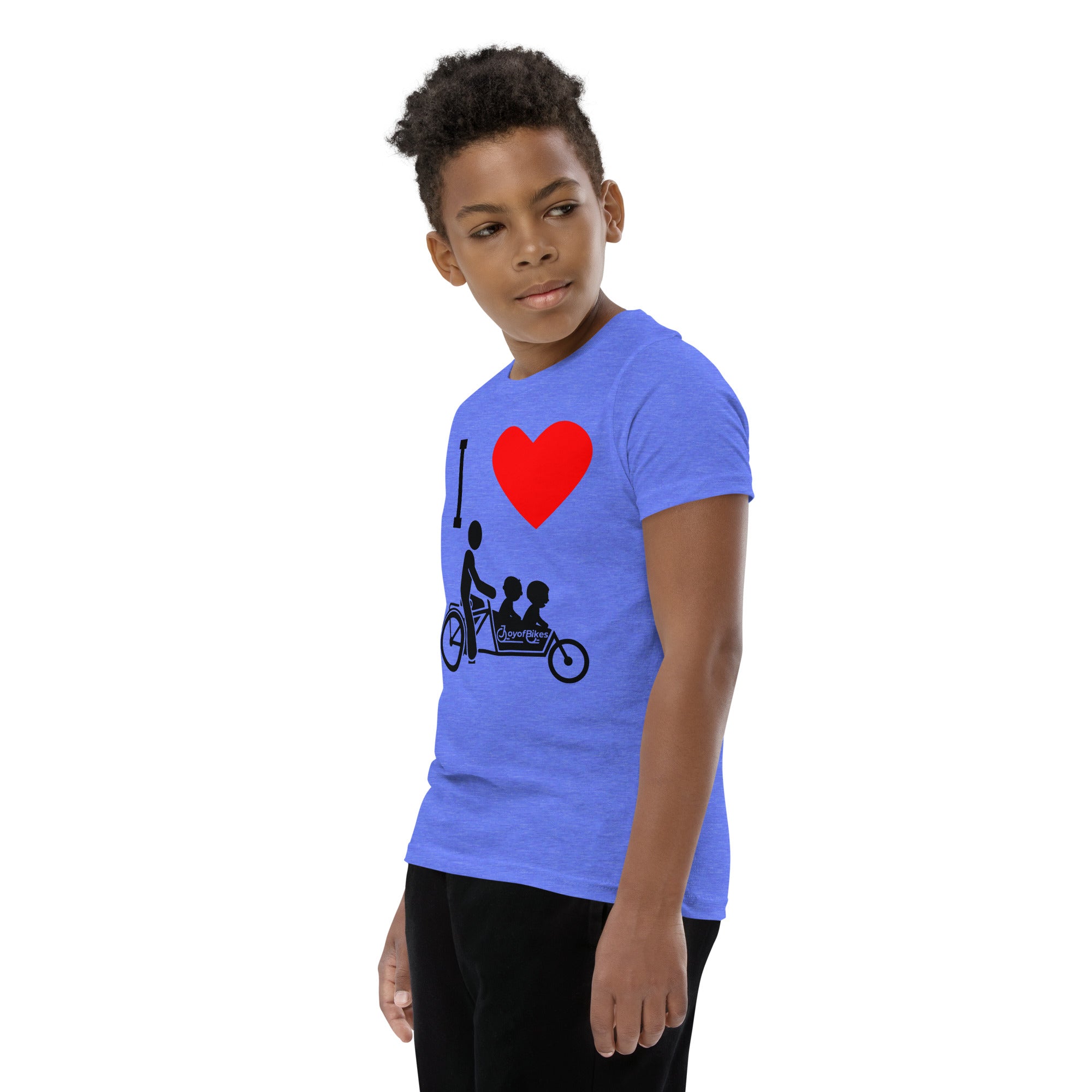 Youth I Heart Box Bike (front only) Youth Short Sleeve T-Shirt