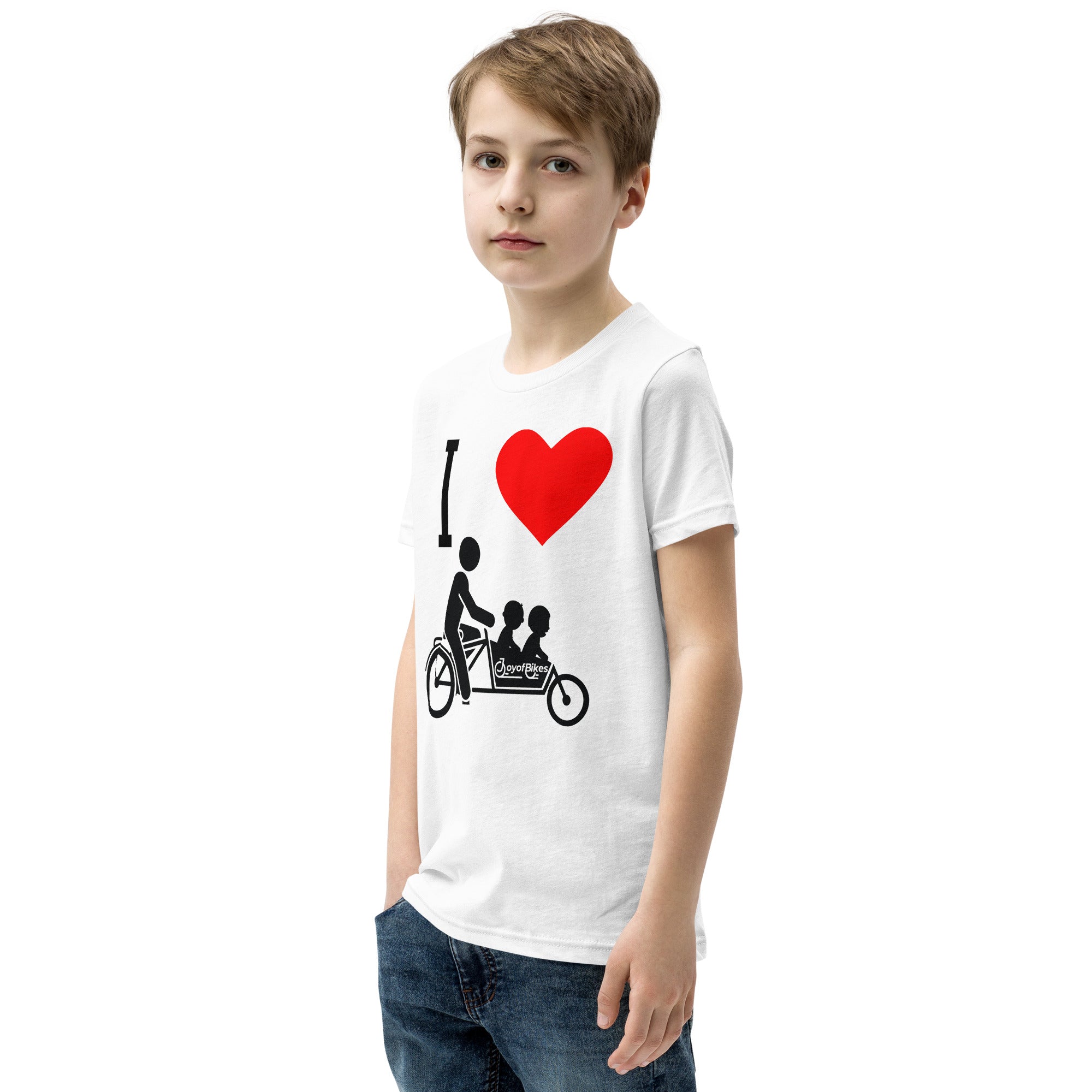 Youth I Heart Box Bike SLOW DOWN Short Sleeve T-Shirt
