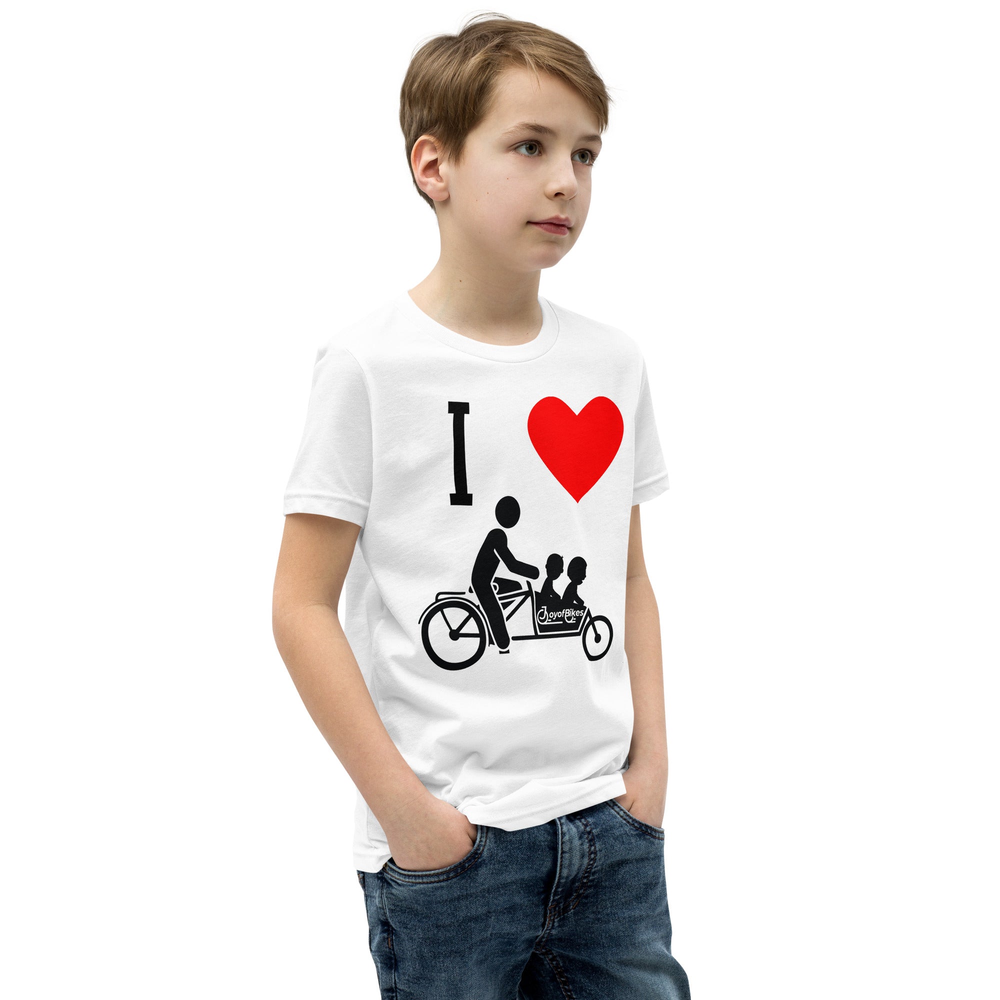 Youth I Heart Box Bike SLOW DOWN Short Sleeve T-Shirt
